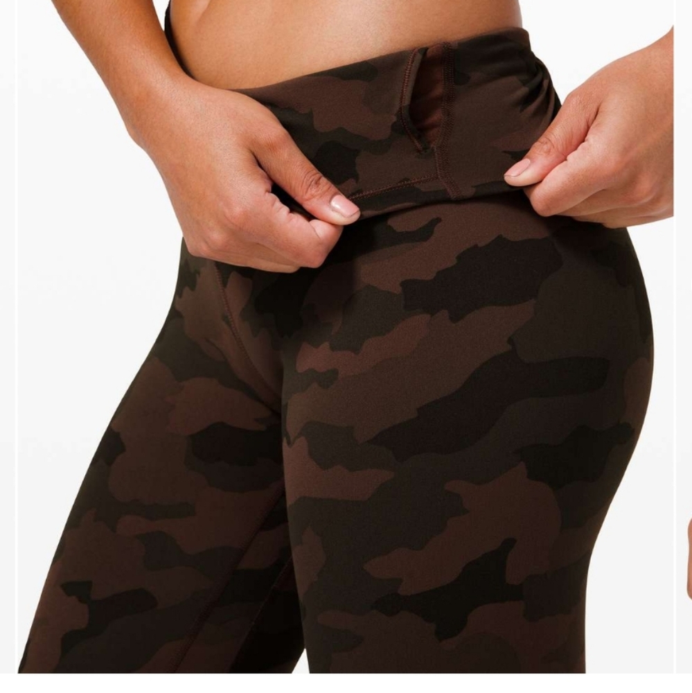 Lululemon Align Pant 25" Heritage 365 Camo Brown Legging